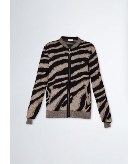 LIU JO Cardigan jacquard con zip