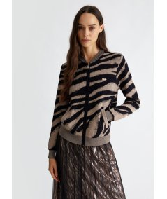 LIU JO Cardigan jacquard con zip