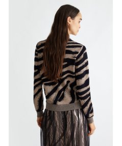 LIU JO Cardigan jacquard con zip