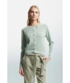 Maglia cardigan 100% lana