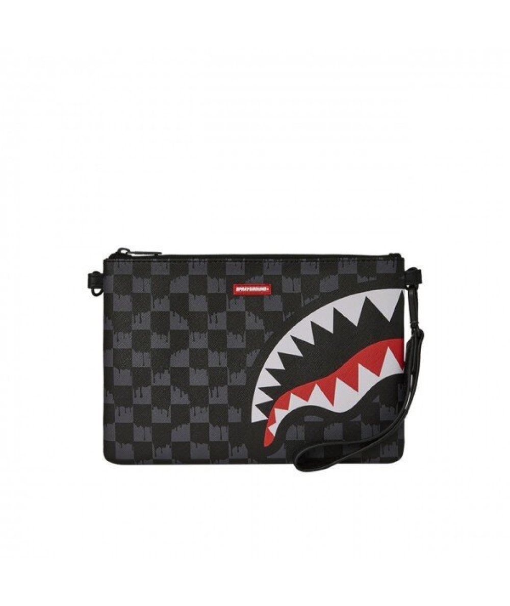 Drip Check Shark Cross Clutch Strap