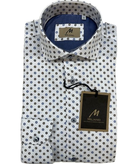 Camicia Uomo micro fantasia